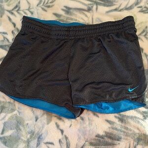 Nike Women's Black and Blue Shorts